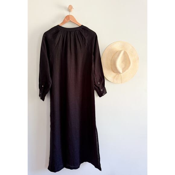 J.CREW | NWT Cabana dress in linen Black | Sz XXS - Picture 11 of 11